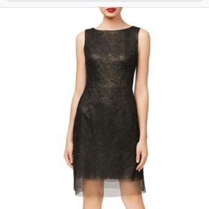 Betsy Johnson sleeveless embroidered sheath dress